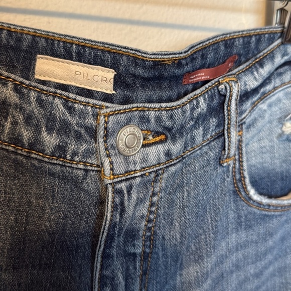 Pilcro by Anthropologie Heritige Boyfriend Distressed Jeans Sz 28 Cropped - Picture 4 of 16